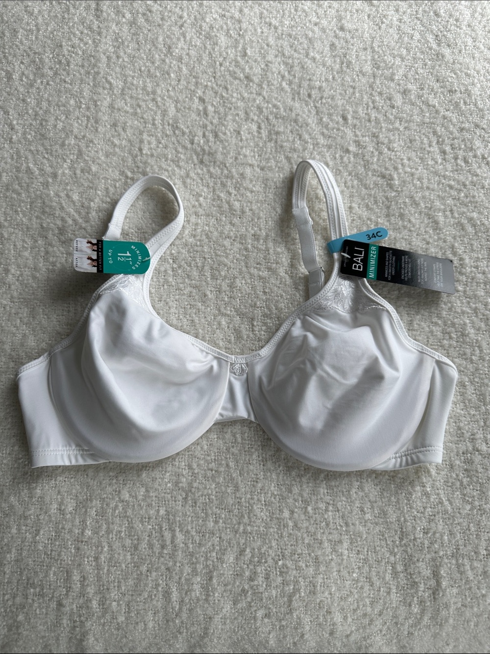 Bali White Full Coverage Underwire Bra